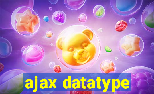 ajax datatype