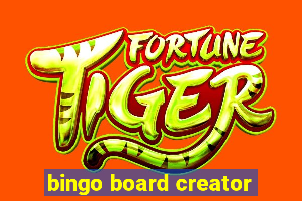 bingo board creator