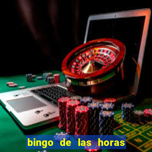 bingo de las horas para imprimir