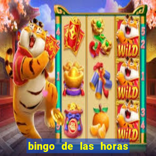 bingo de las horas para imprimir