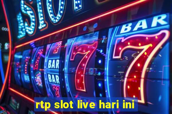 rtp slot live hari ini