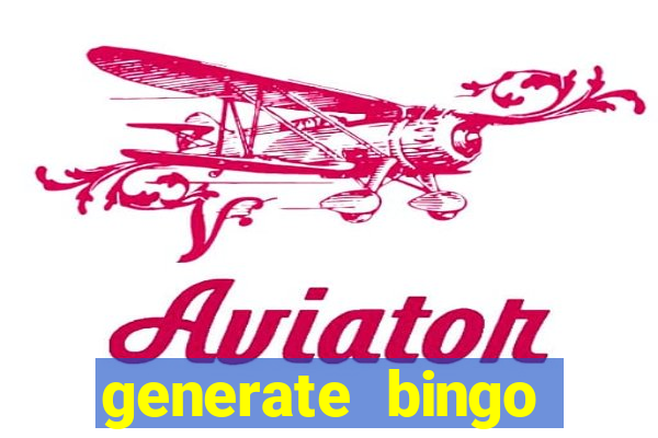 generate bingo cards with pictures