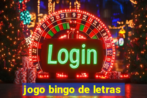 jogo bingo de letras