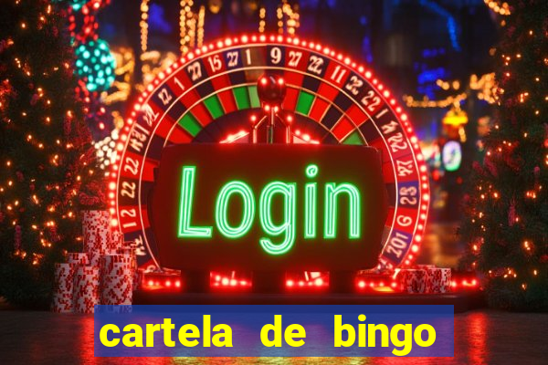 cartela de bingo ate 50