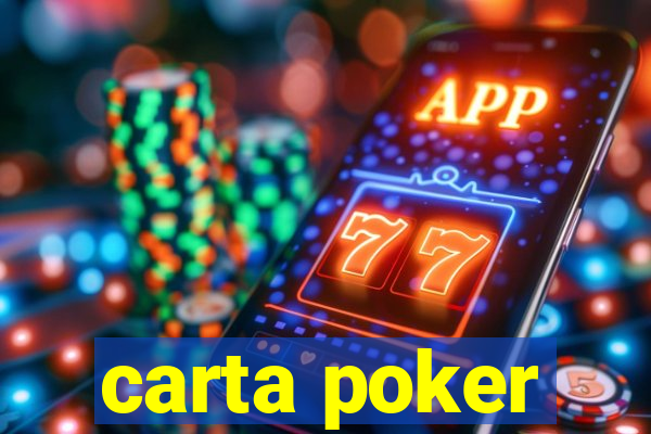 carta poker