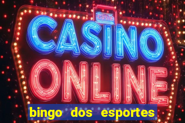 bingo dos esportes para imprimir