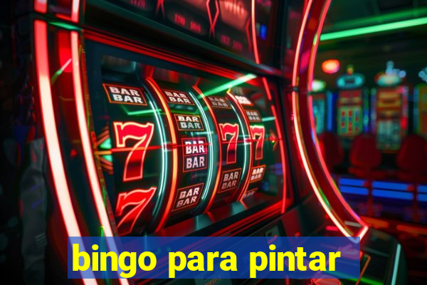 bingo para pintar