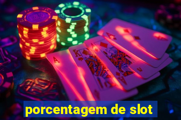 porcentagem de slot