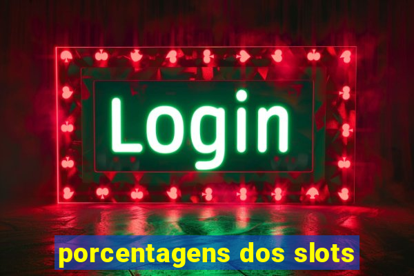 porcentagens dos slots