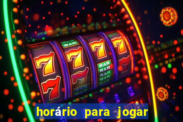 horário para jogar fortune tiger hoje