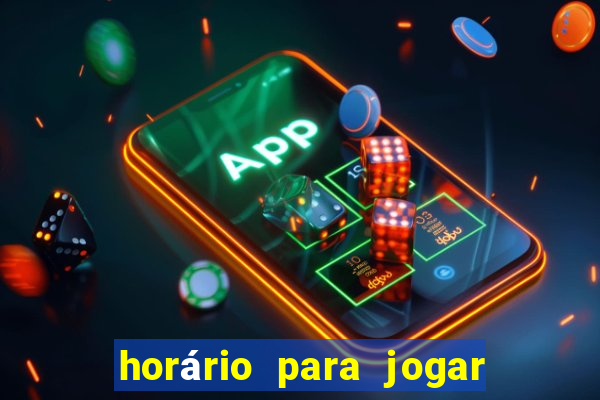 horário para jogar fortune tiger hoje