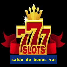 saldo de bonus vai de bet