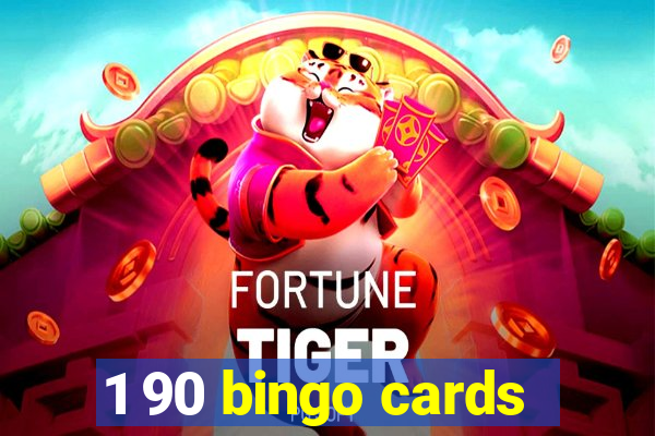 1 90 bingo cards