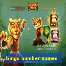 bingo number names