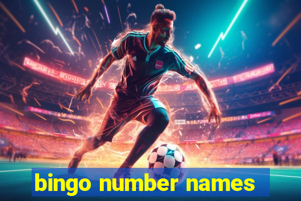 bingo number names