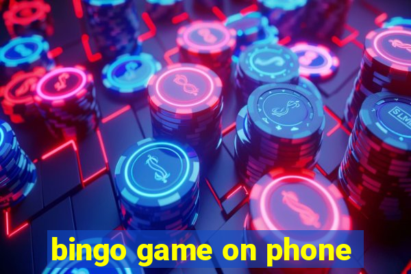 bingo game on phone