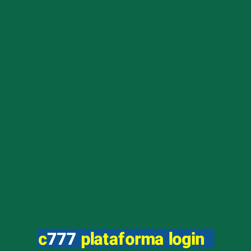 c777 plataforma login