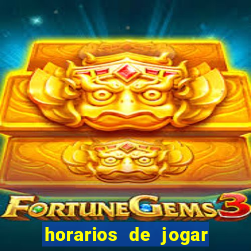 horarios de jogar no fortune tiger