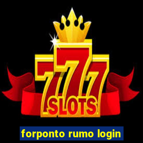 forponto rumo login