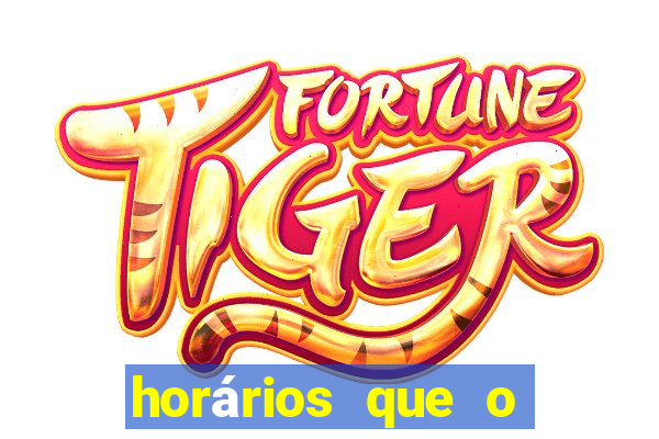 horários que o fortune rabbit paga