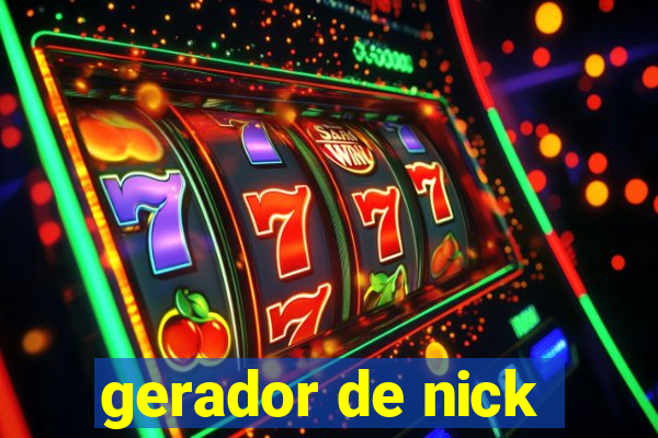 gerador de nick