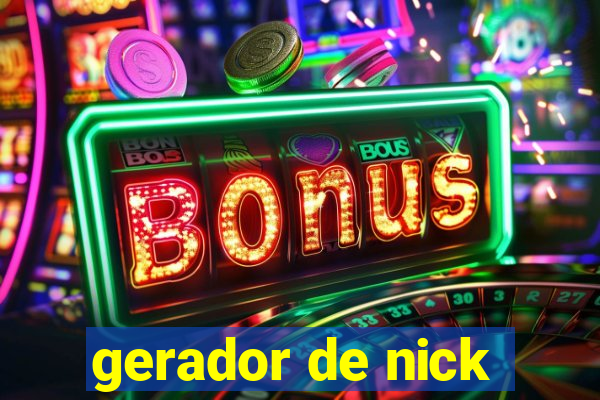 gerador de nick