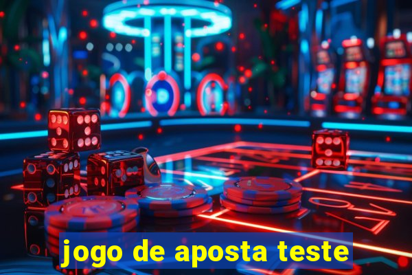 jogo de aposta teste