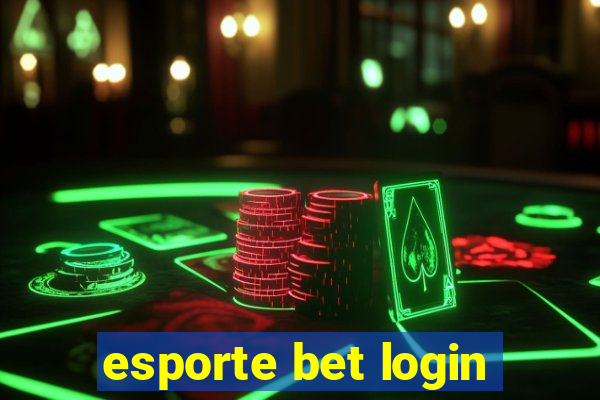 esporte bet login