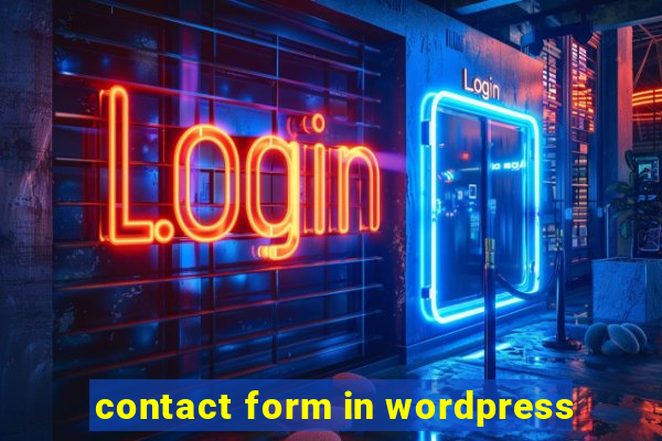 contact form in wordpress