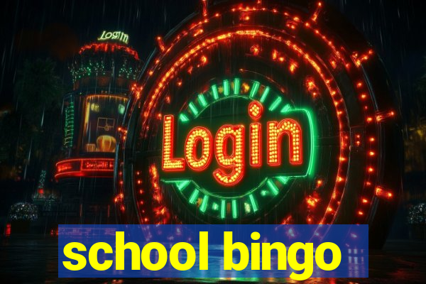 school bingo