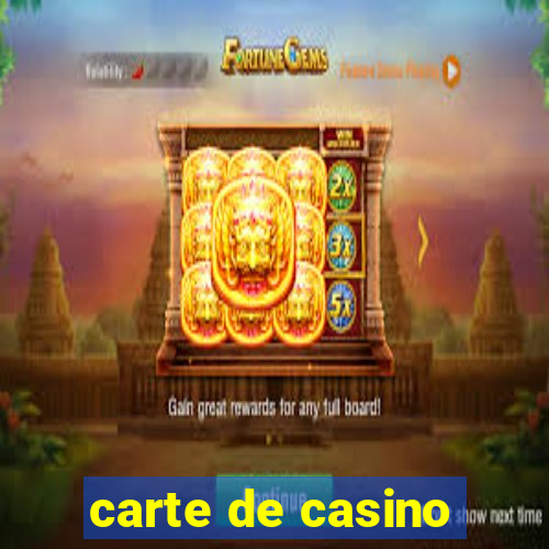 carte de casino