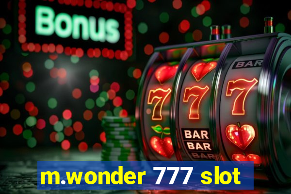 m.wonder 777 slot