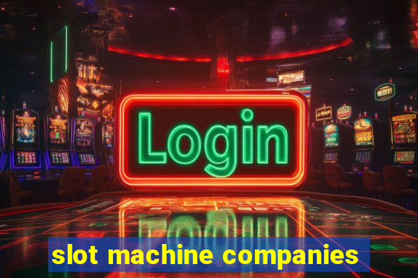 slot machine companies