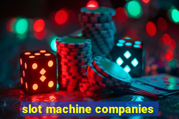 slot machine companies