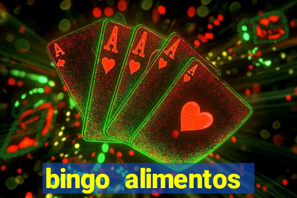 bingo alimentos para imprimir