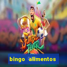 bingo alimentos para imprimir