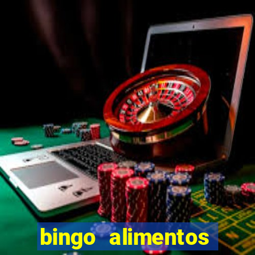 bingo alimentos para imprimir