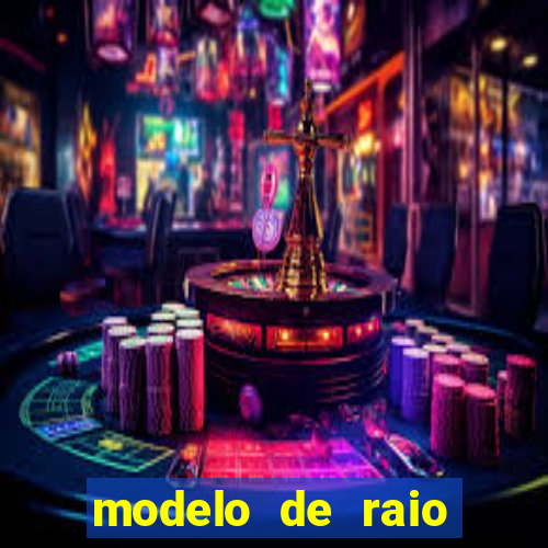 modelo de raio para imprimir