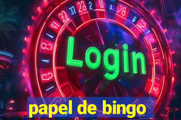 papel de bingo