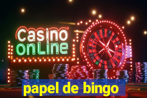 papel de bingo