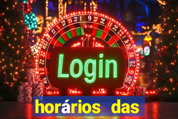 horários das plataformas de jogos