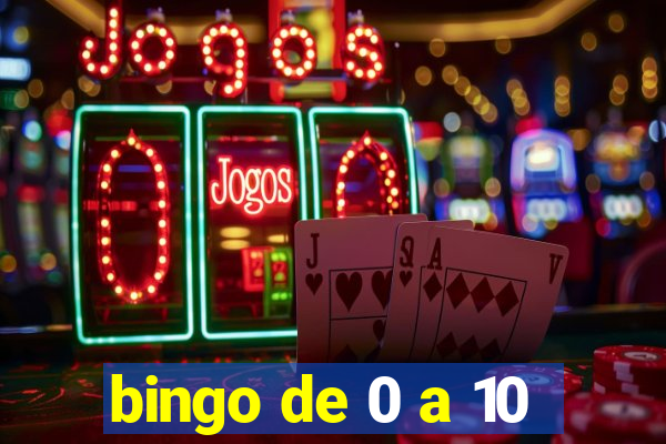 bingo de 0 a 10