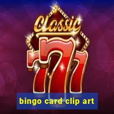 bingo card clip art