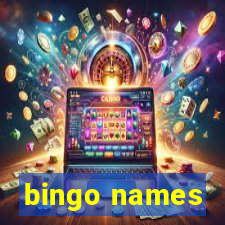 bingo names