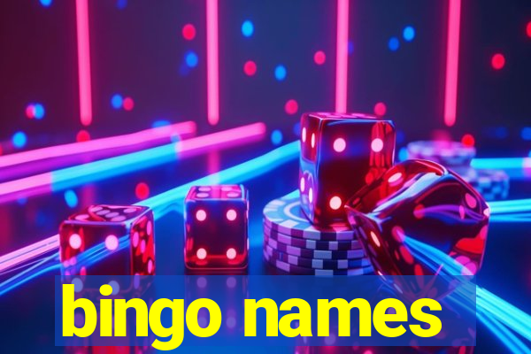 bingo names