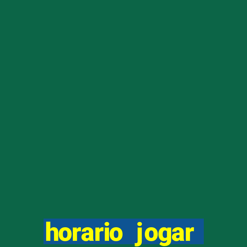 horario jogar fortune tiger