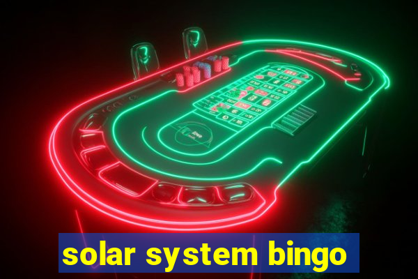 solar system bingo