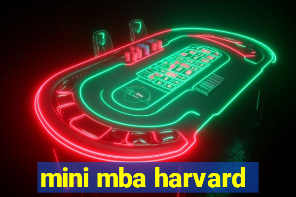 mini mba harvard