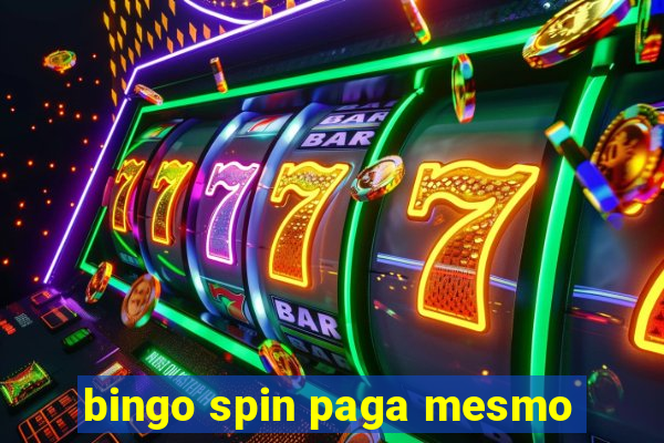 bingo spin paga mesmo