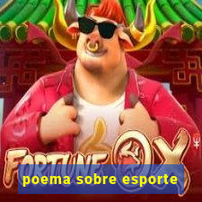 poema sobre esporte